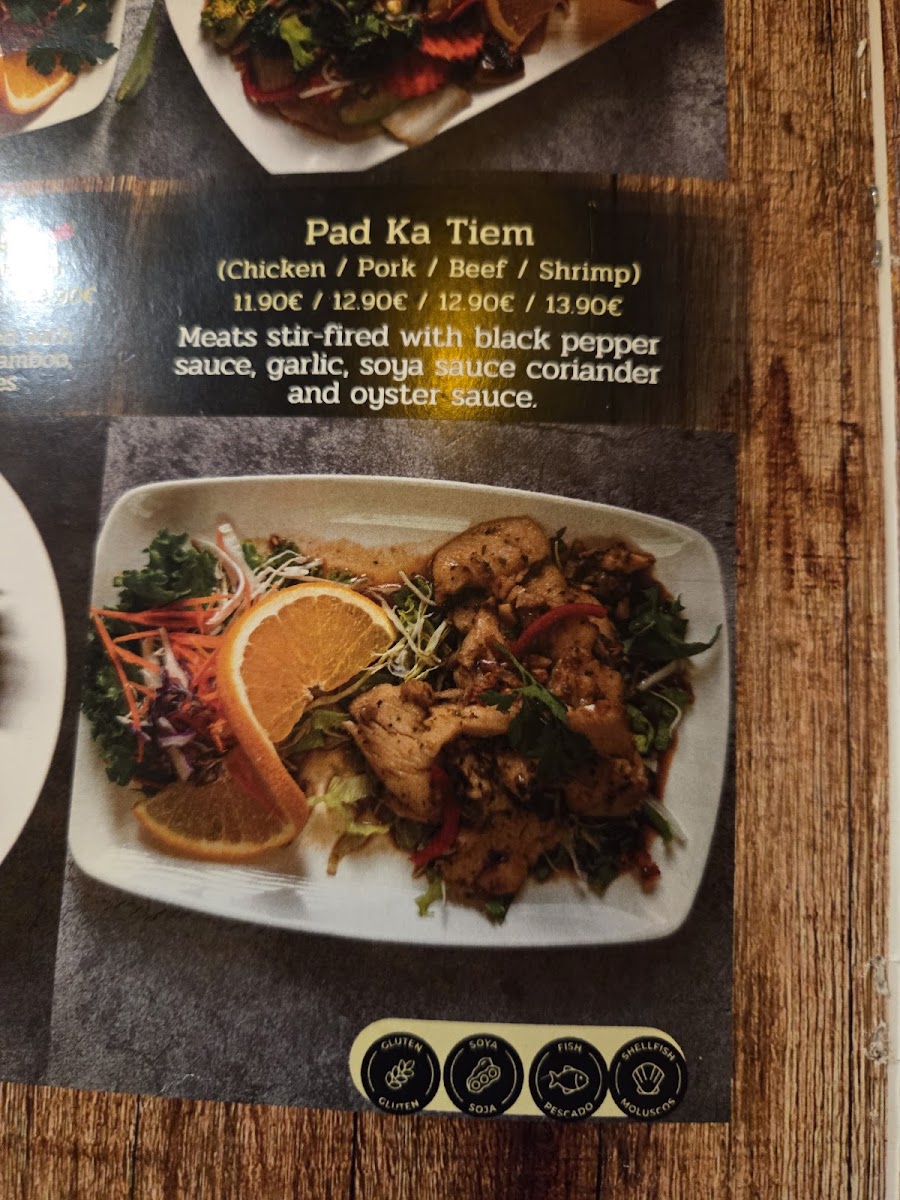 Ristta Thai Food Photo Menu 1