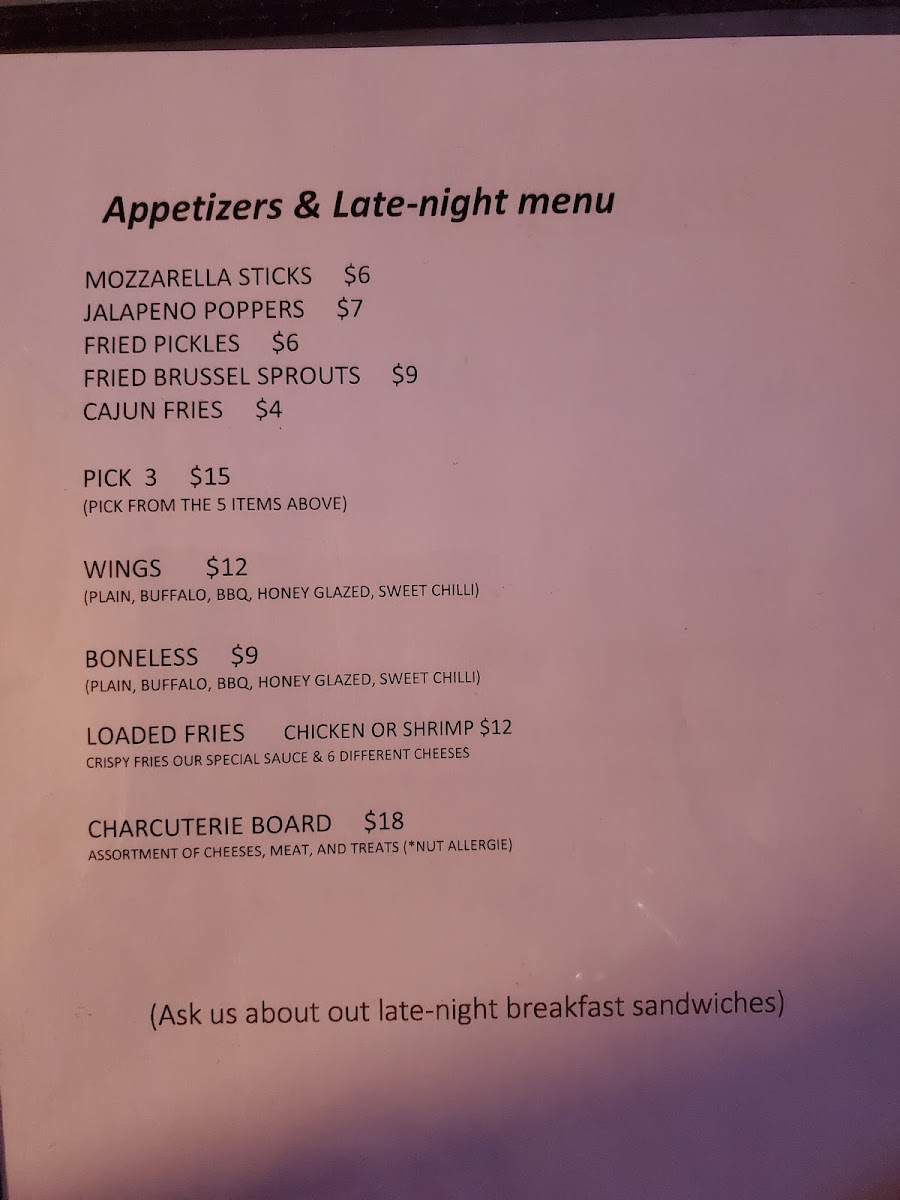 Marlee's Bar & Grill Photo Menu 2