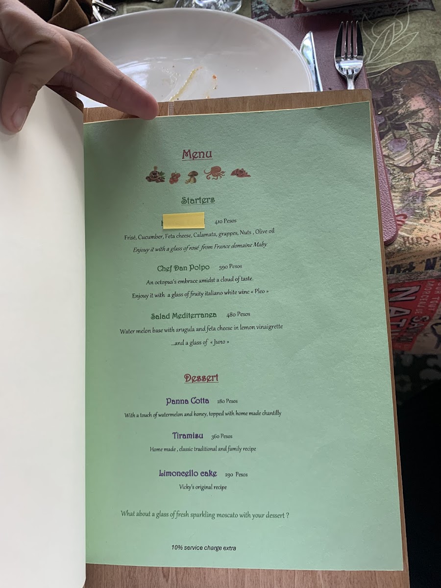 Pinocchio Pizza & Wine Tagaytay Photo Menu 2