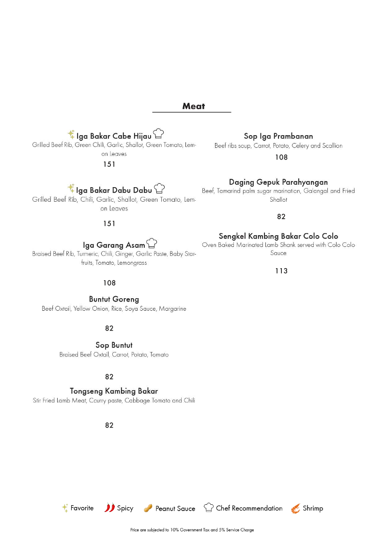 Damar Langit Dining & Venue Cibubur Photo Menu 10