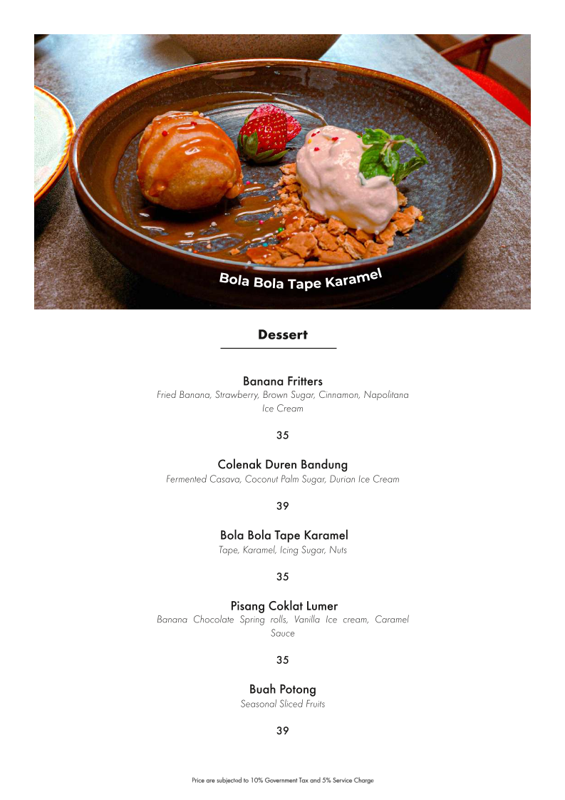 Damar Langit Dining & Venue Cibubur Photo Menu 8