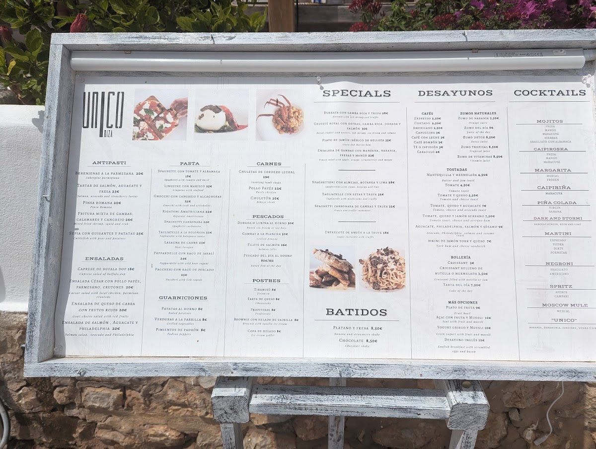 Restaurante UNICO IBIZA Photo Menu 2