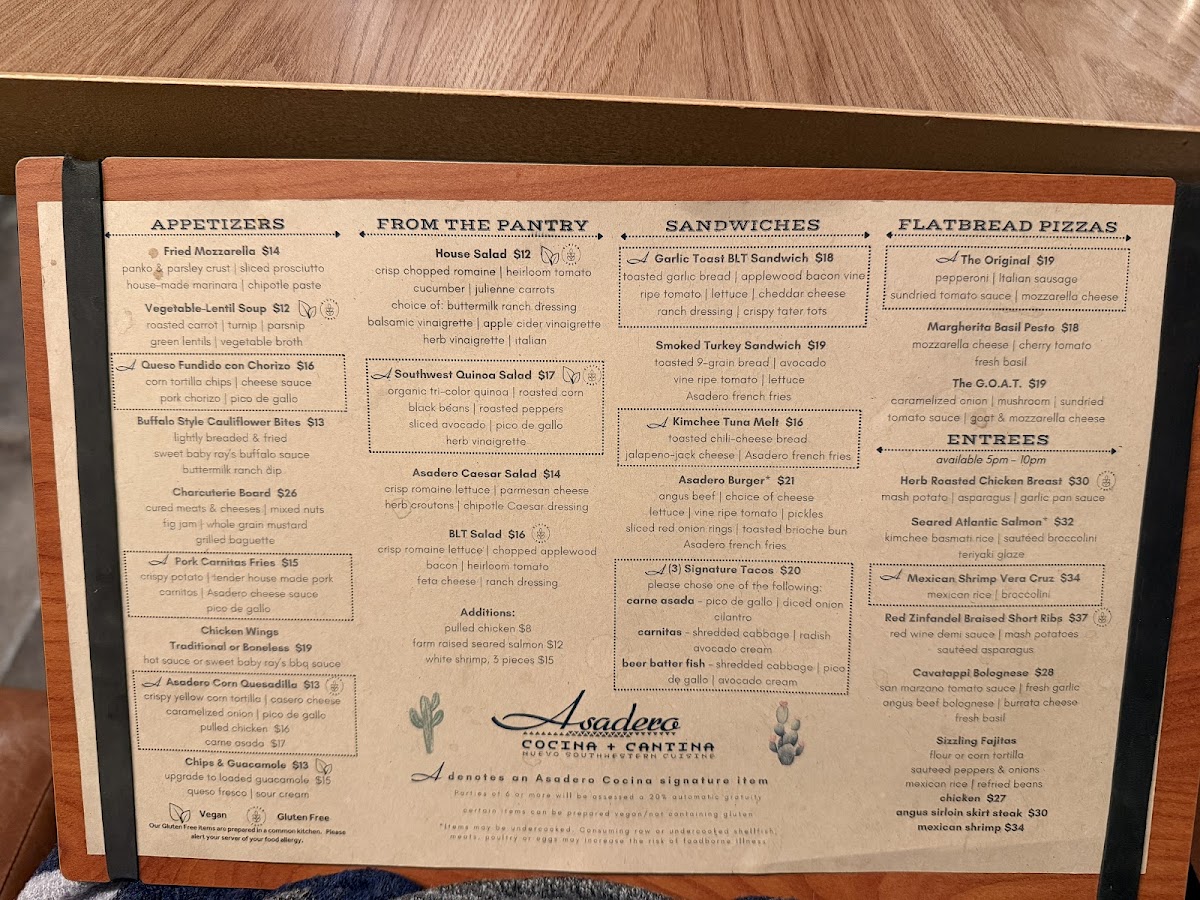 Asadero Cocina + Cantina Photo Menu 2