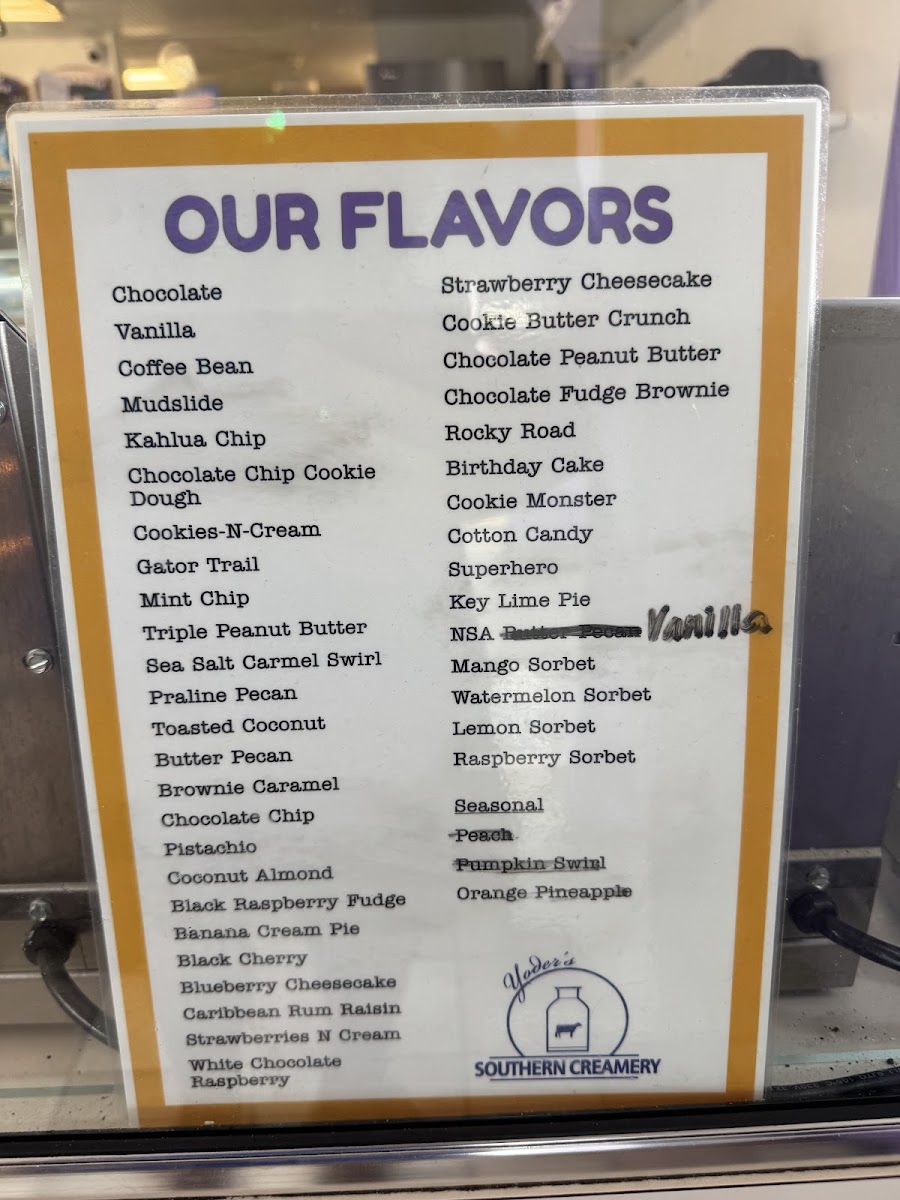 Big Olaf Creamery Photo Menu 1