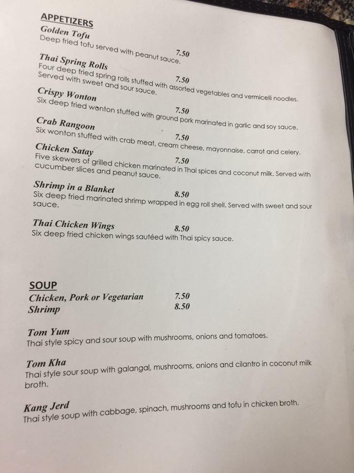 Tin House 'Thai Street Food' Photo Menu 6