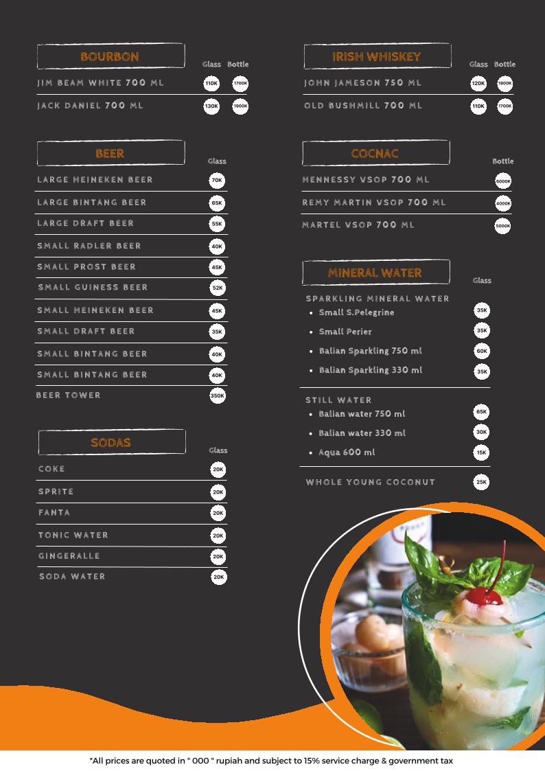 The Cuisine Bali Photo Menu 5