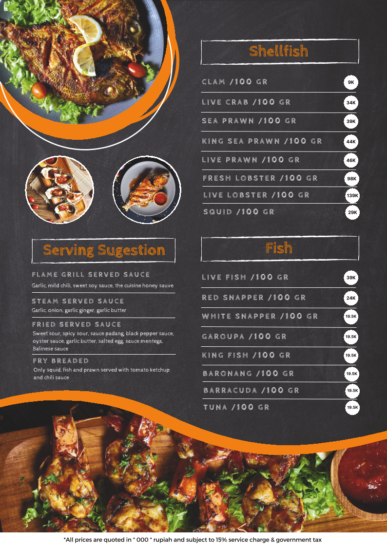 The Cuisine Bali Photo Menu 9