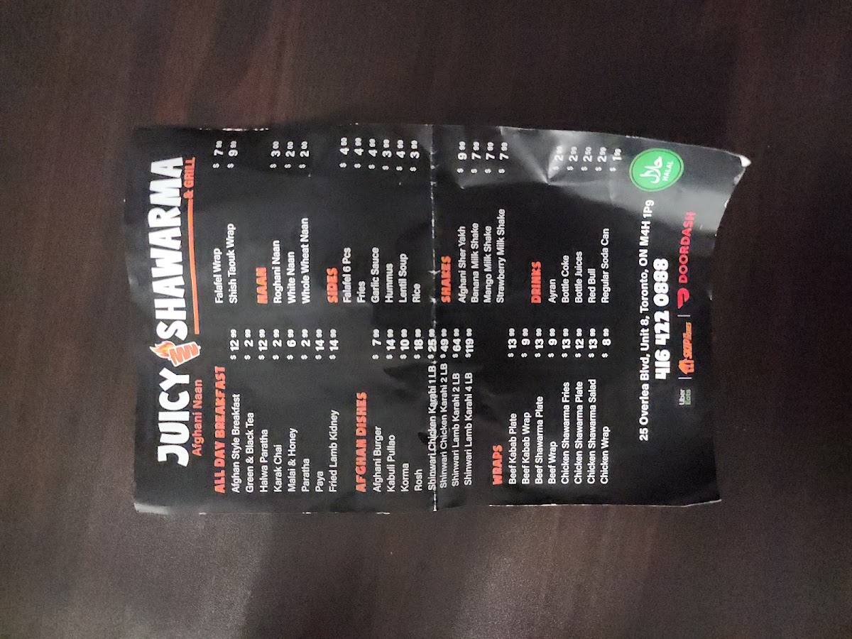 Juicy Shawarma & Grill Photo Menu 7