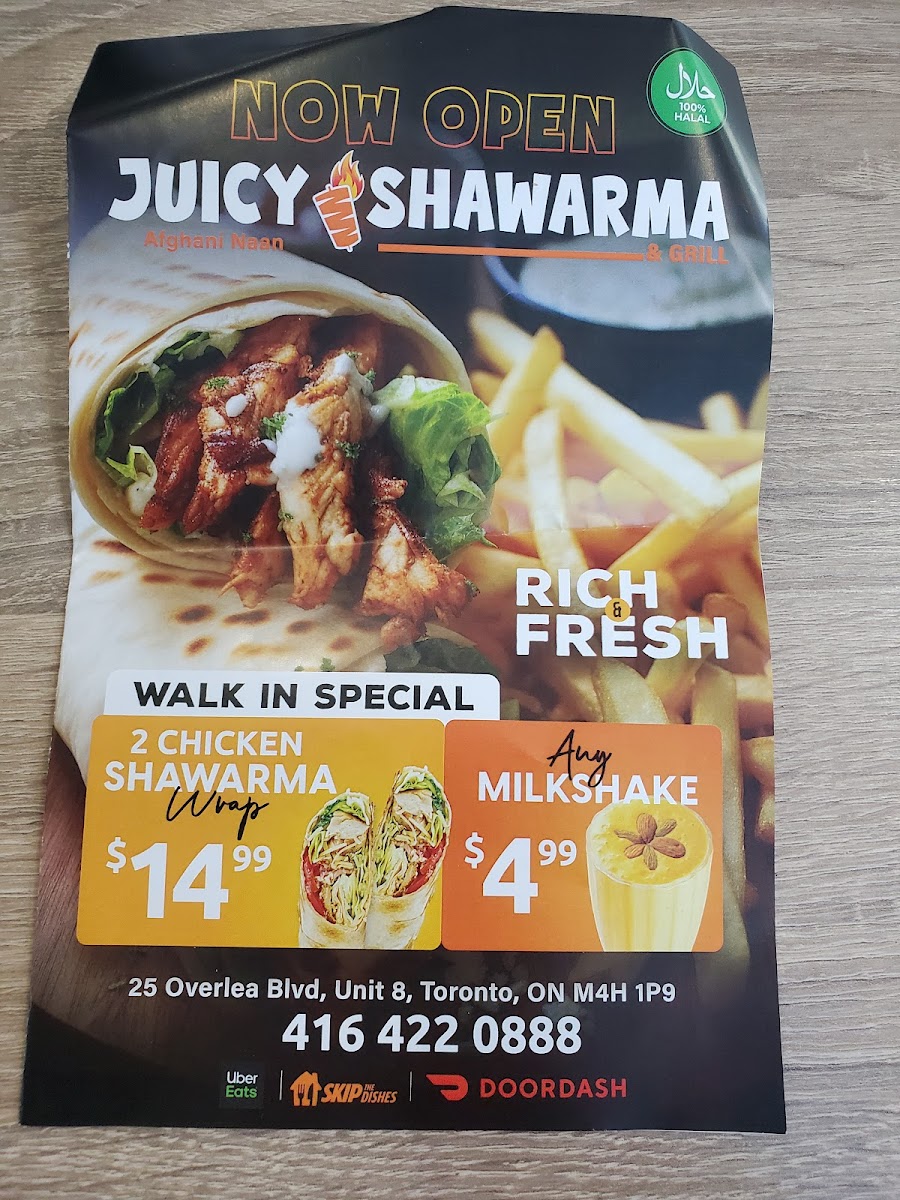Juicy Shawarma & Grill Photo Menu 8