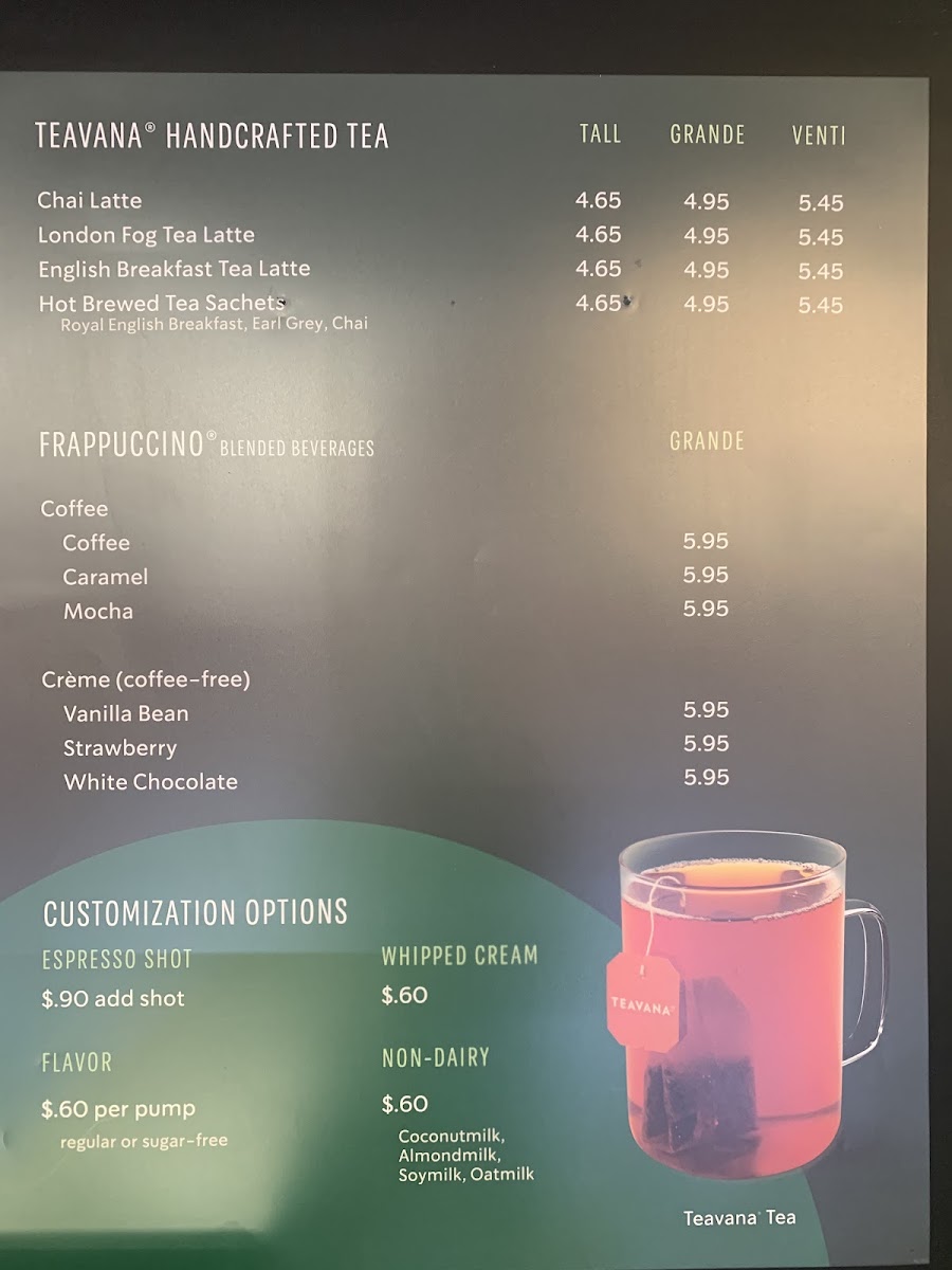 Coffee and Cream Photo Menu 1