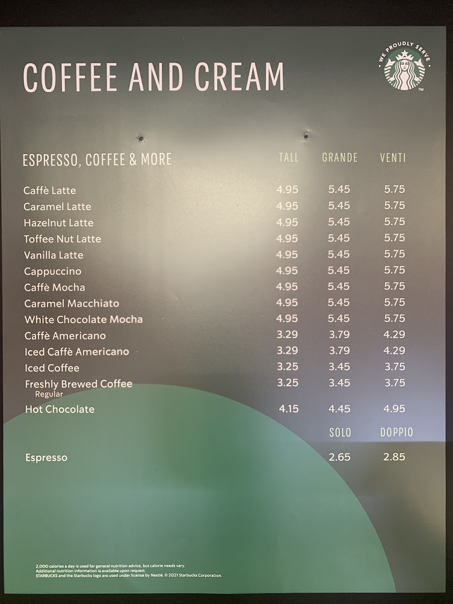 Coffee and Cream Photo Menu 3