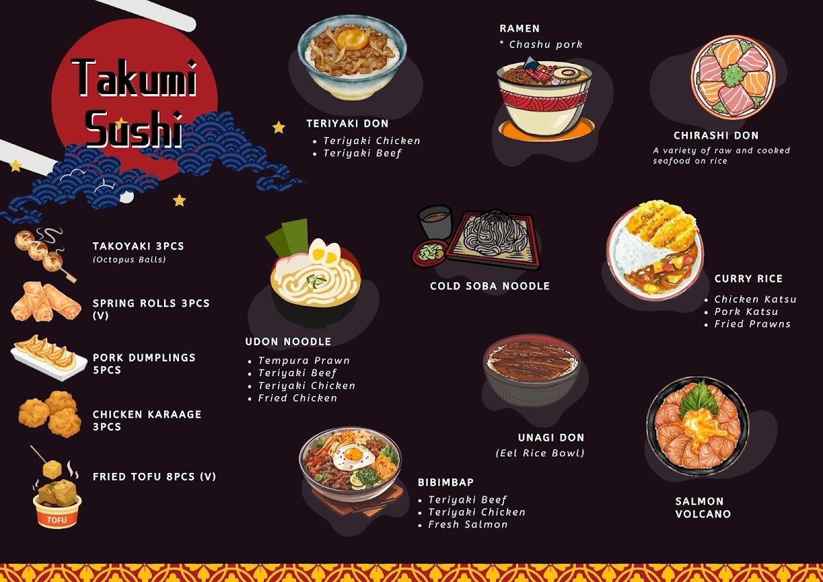 Takumi Sushi 匠寿司 Photo Menu 1