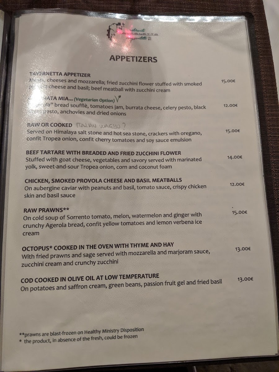 Tavernetta Cinquantotto Photo Menu 8