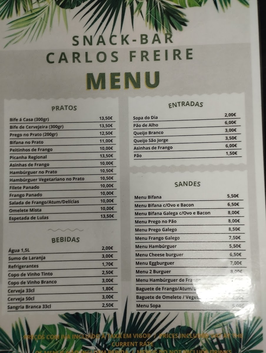 Snack Bar Carlos Freire Photo Menu 3