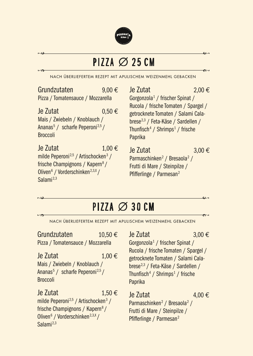 Pizzeria Il Faro Photo Menu 2