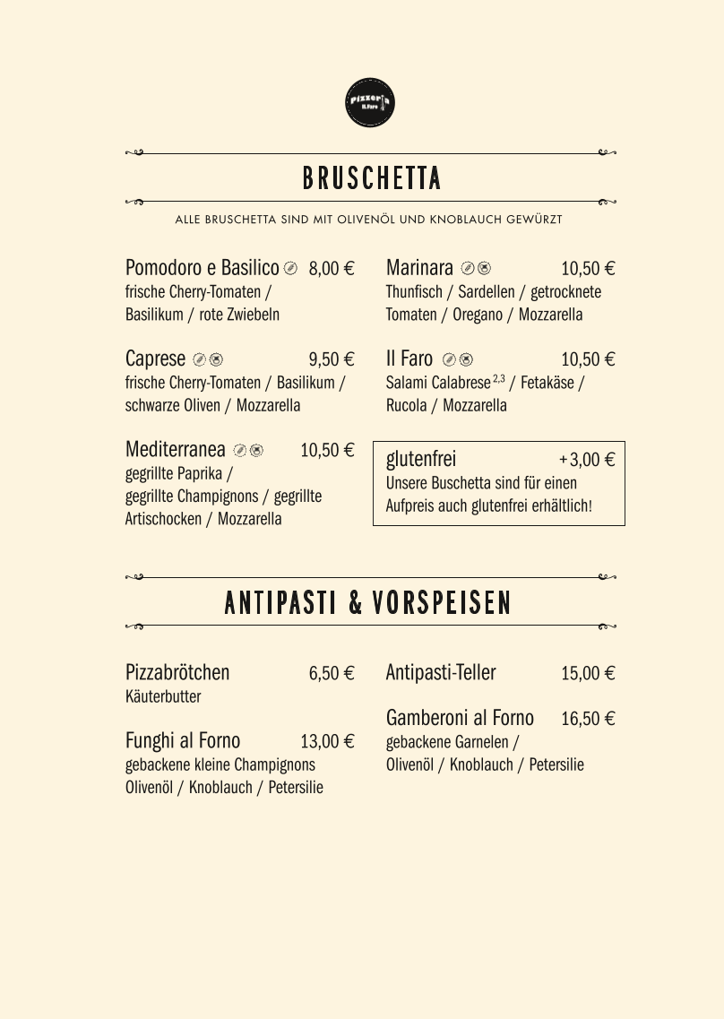 Pizzeria Il Faro Photo Menu 3