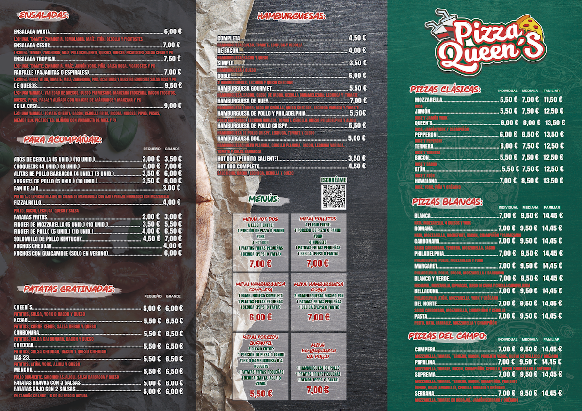 Pizza Queen's - Fernán Núñez Photo Menu 1
