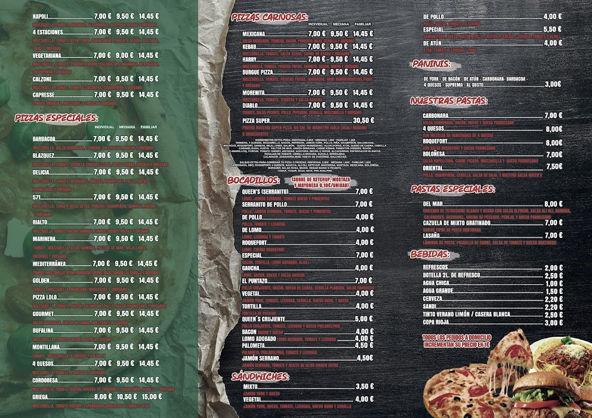 Pizza Queen's - Fernán Núñez Photo Menu 3