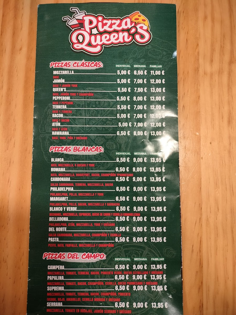 Pizza Queen's - Fernán Núñez Photo Menu 5