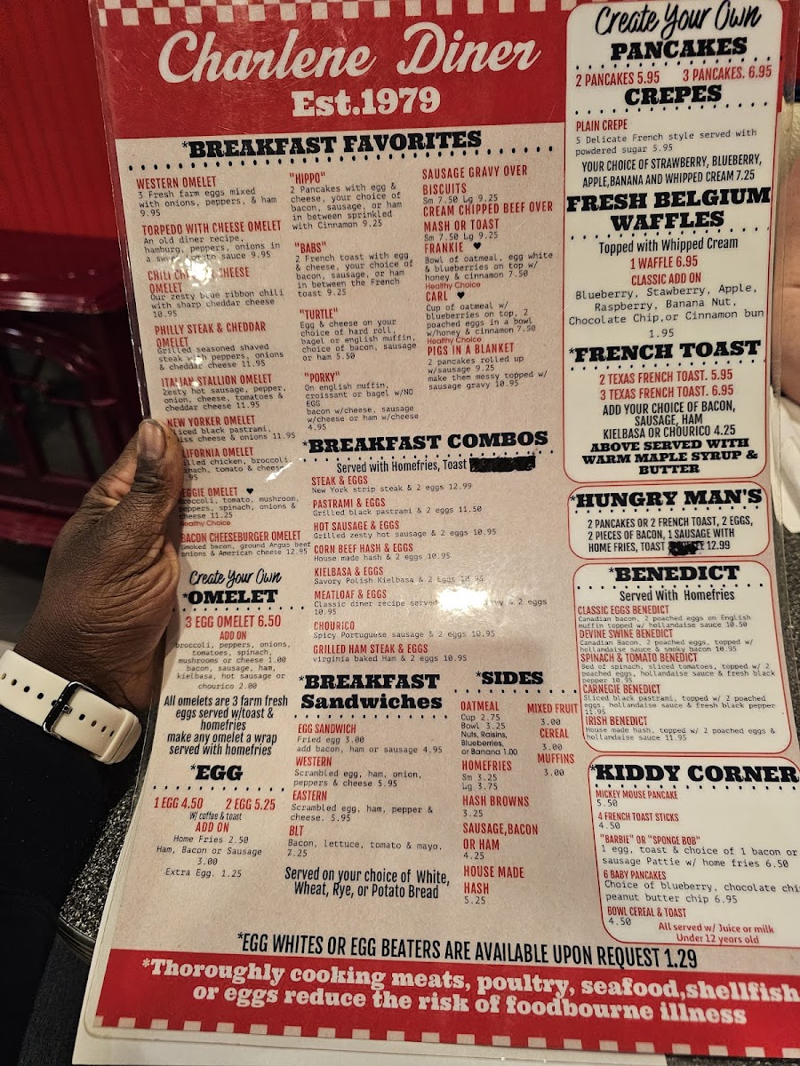Charlene's Diner Photo Menu 4