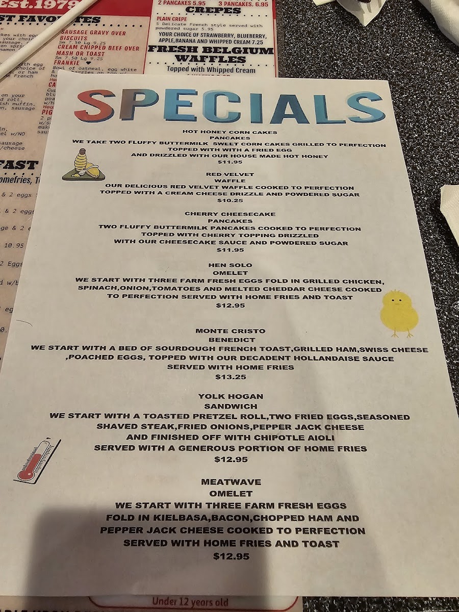 Charlene's Diner Photo Menu 6