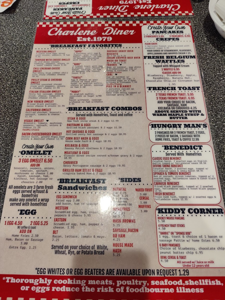 Charlene's Diner Photo Menu 8