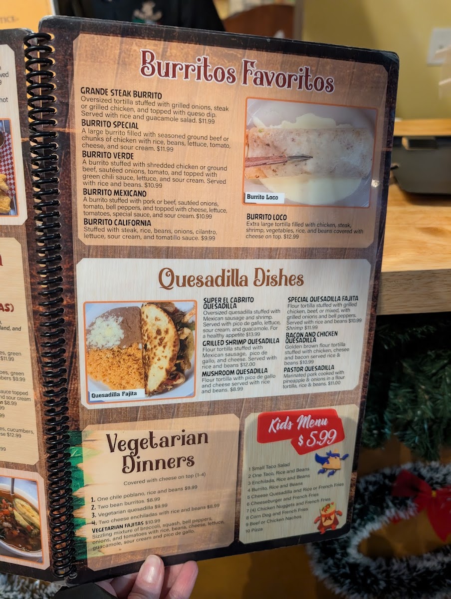 El Cabrito Grill and Bar Photo Menu 1