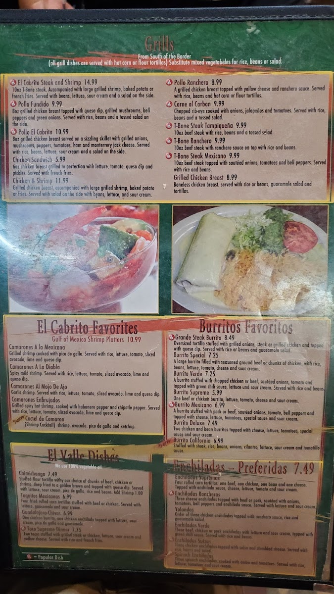 El Cabrito Grill and Bar Photo Menu 10