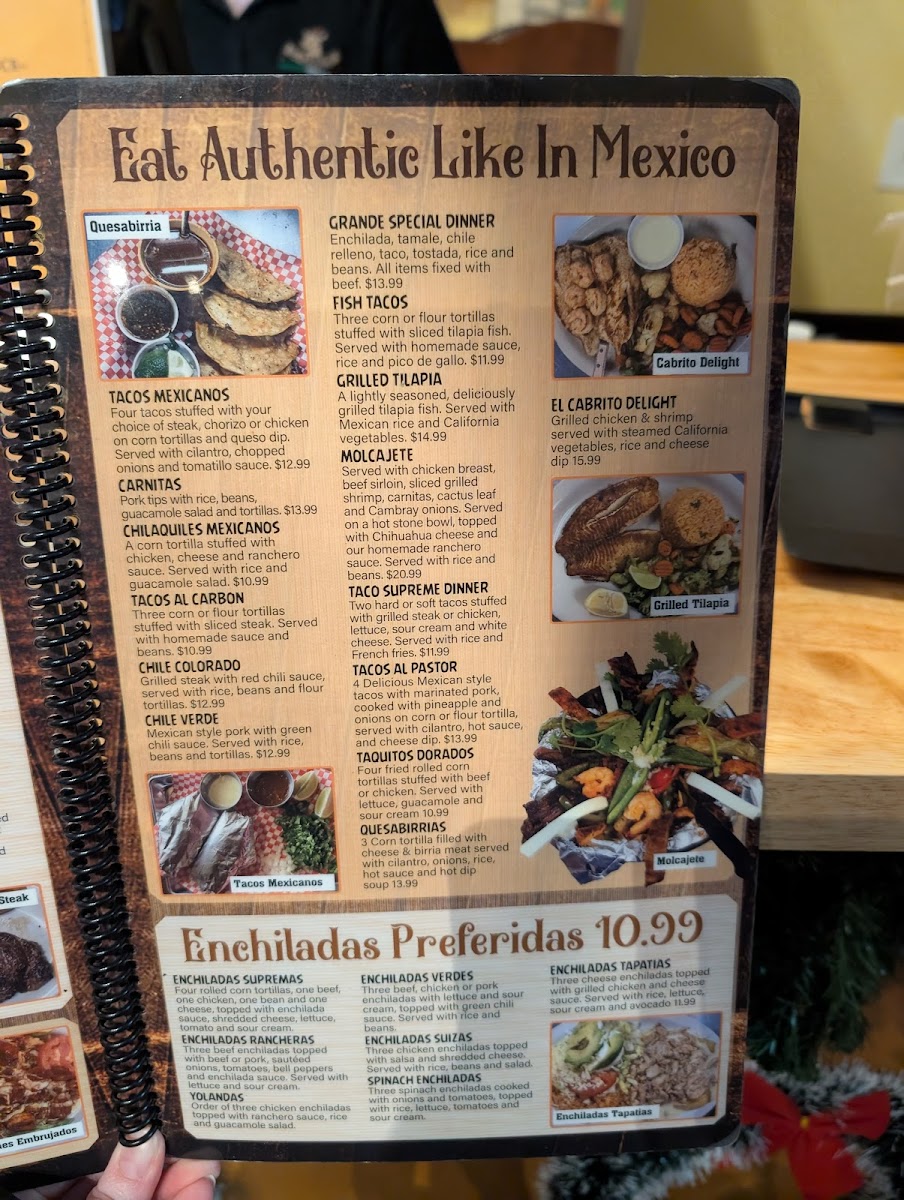 El Cabrito Grill and Bar Photo Menu 2