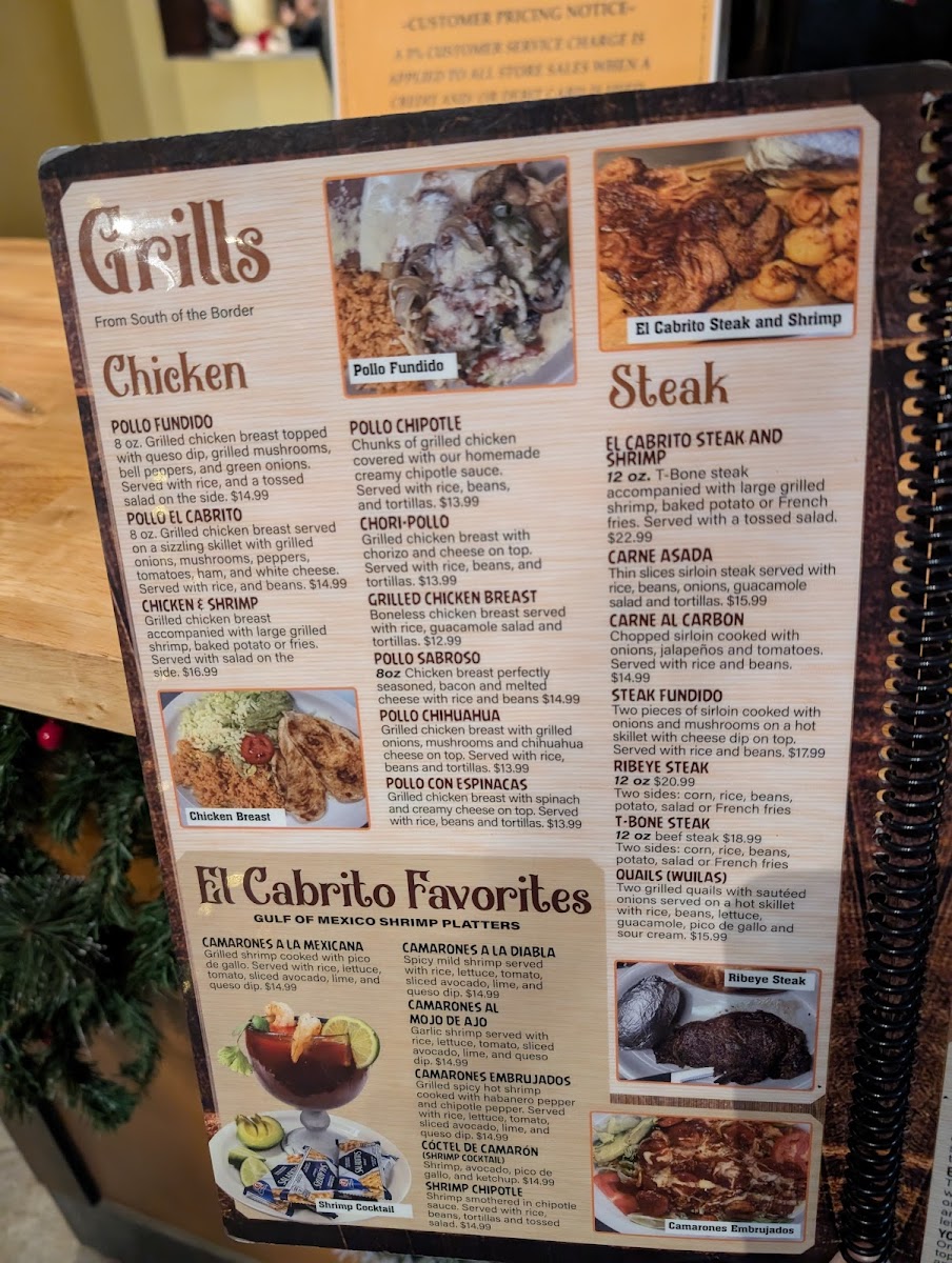 El Cabrito Grill and Bar Photo Menu 6