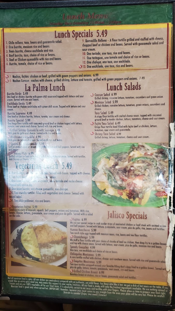 El Cabrito Grill and Bar Photo Menu 8