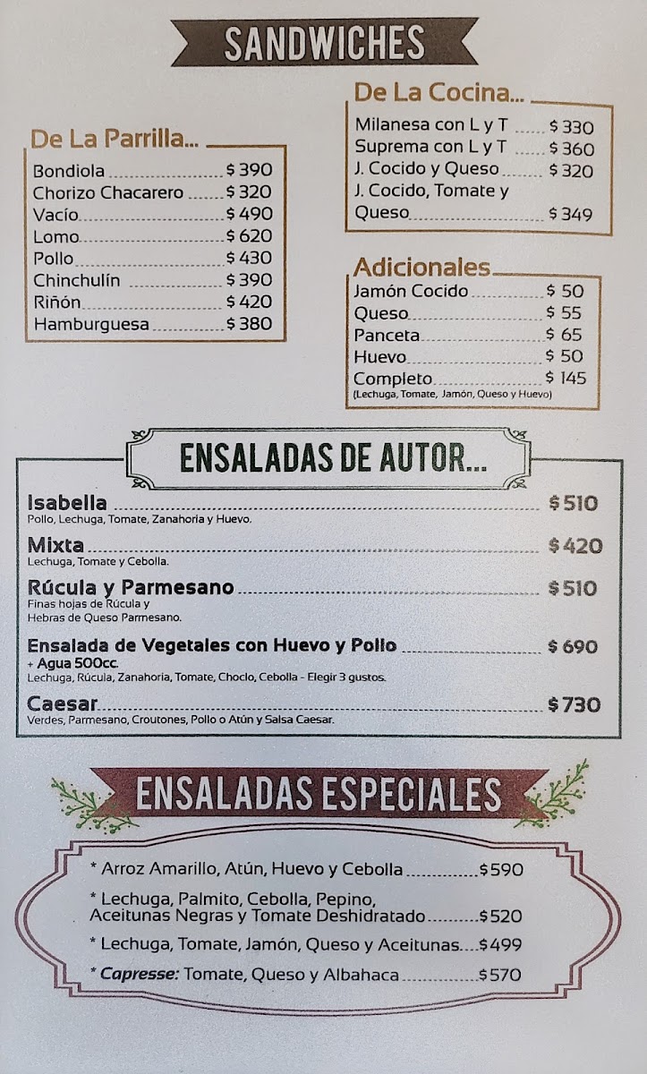 La Vaquita de Chaca Photo Menu 5