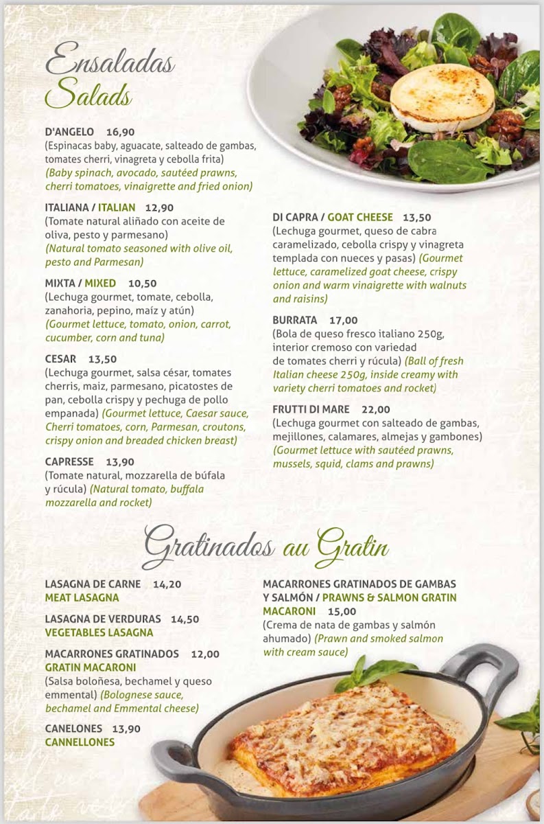 Restaurante Da Angelo Photo Menu 5