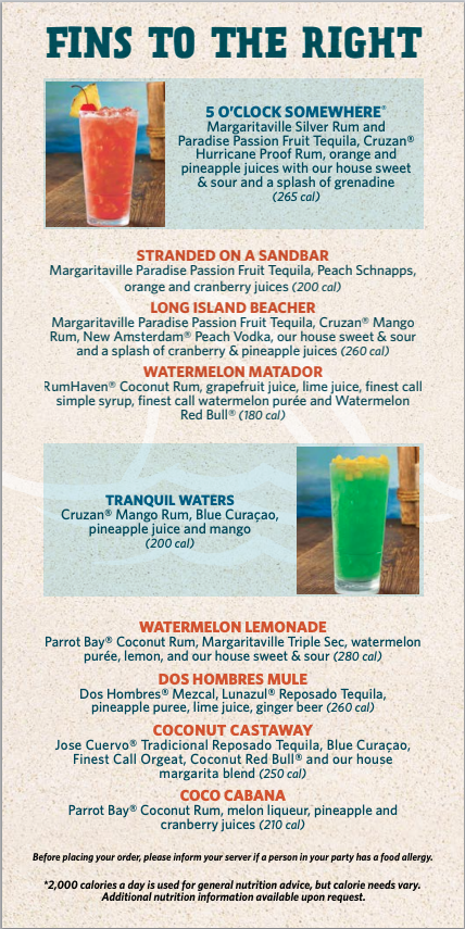 LandShark Bar & Grill - North Myrtle Beach Photo Menu 7