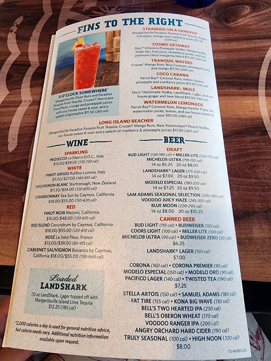 LandShark Bar & Grill - North Myrtle Beach Photo Menu 9