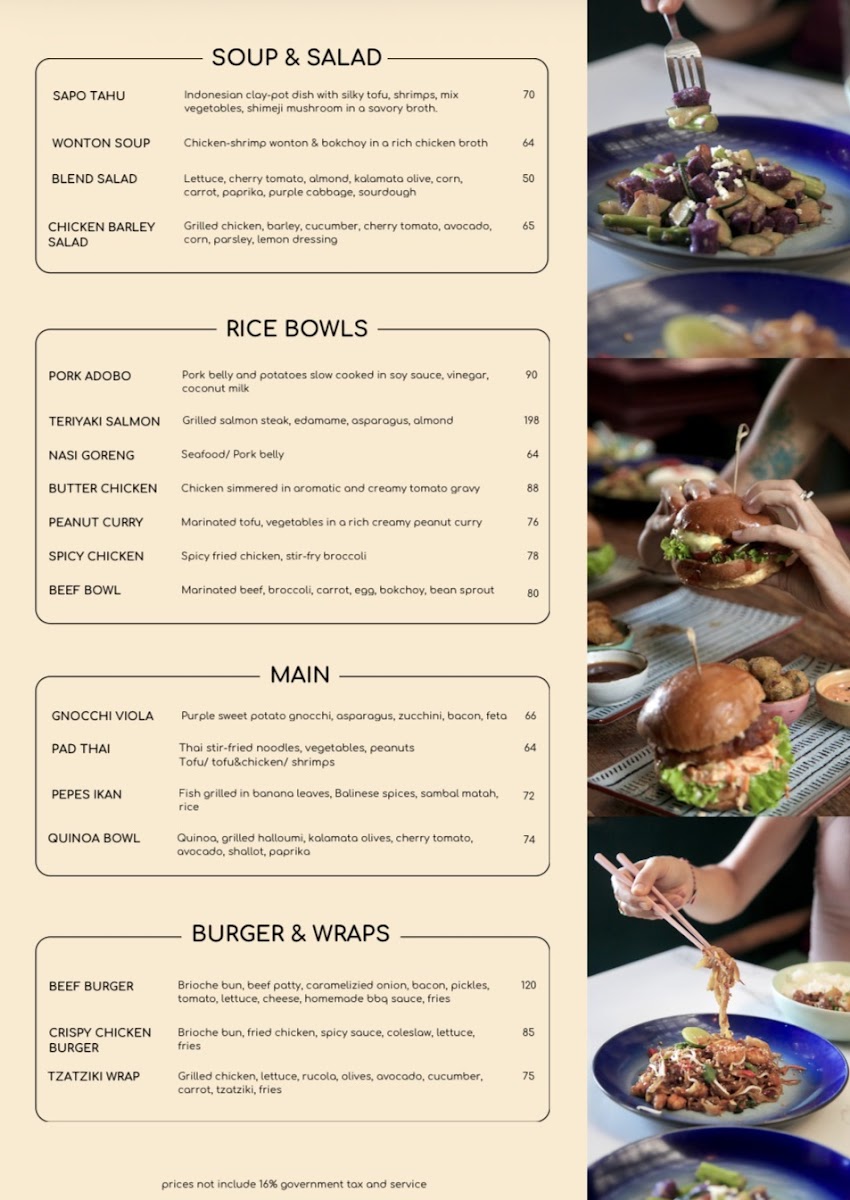 Blend Cafe Ubud Photo Menu 2