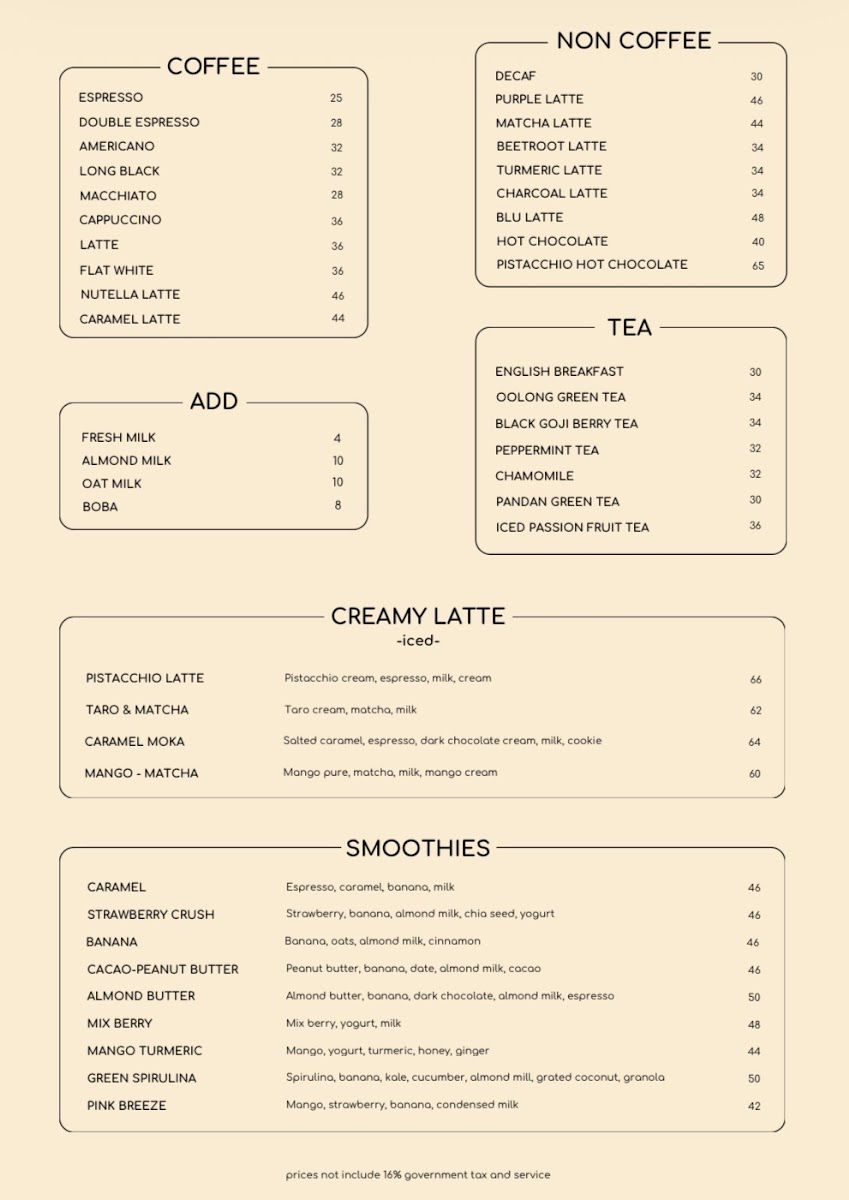 Blend Cafe Ubud Photo Menu 3