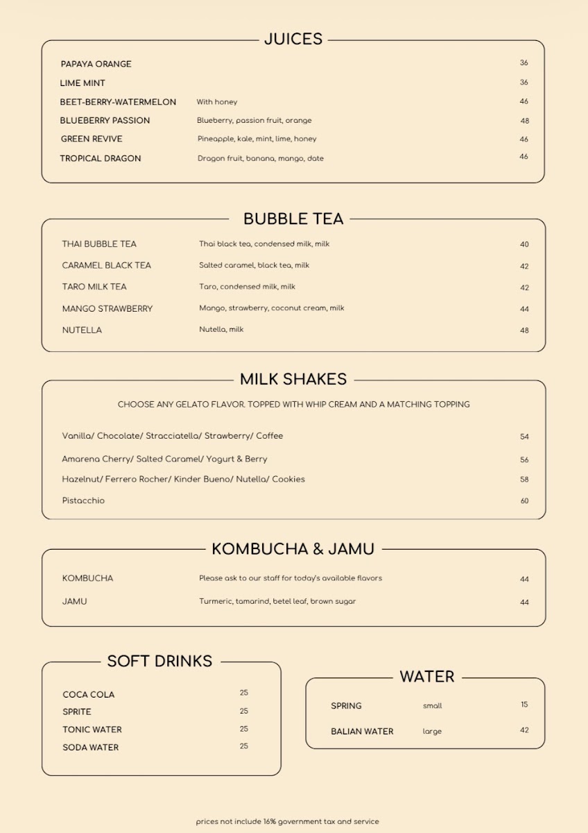 Blend Cafe Ubud Photo Menu 9