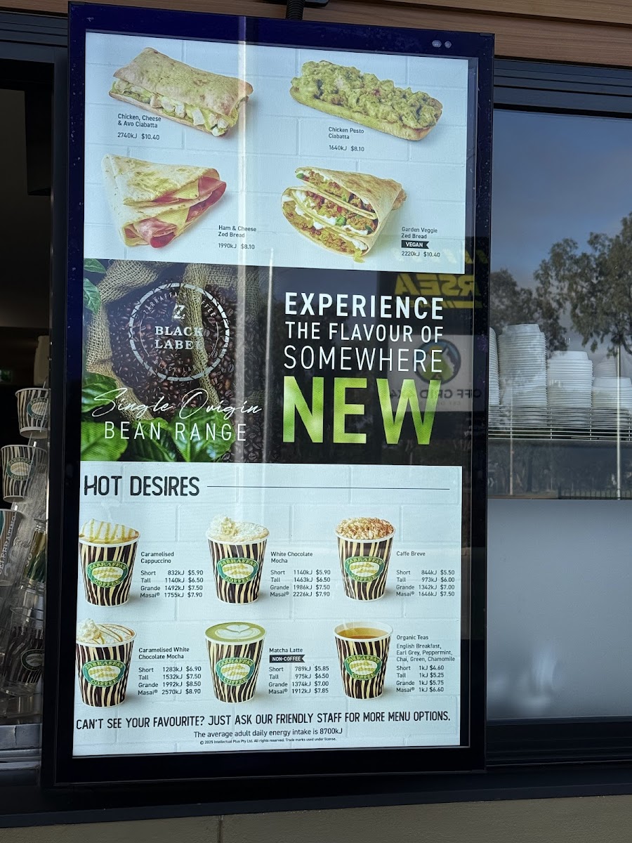 Zarraffa's Coffee Munno Para Photo Menu 1