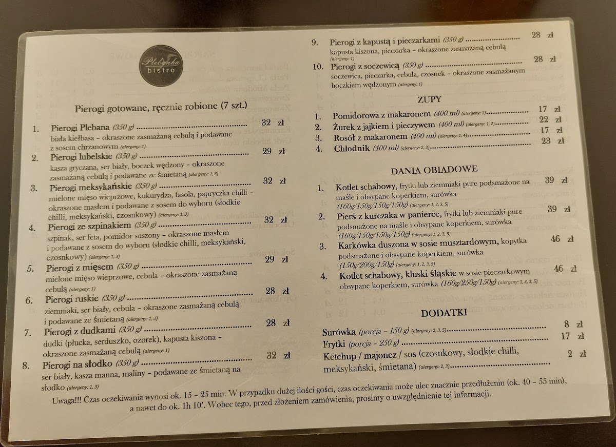 Plebanka Bistro Photo Menu 9