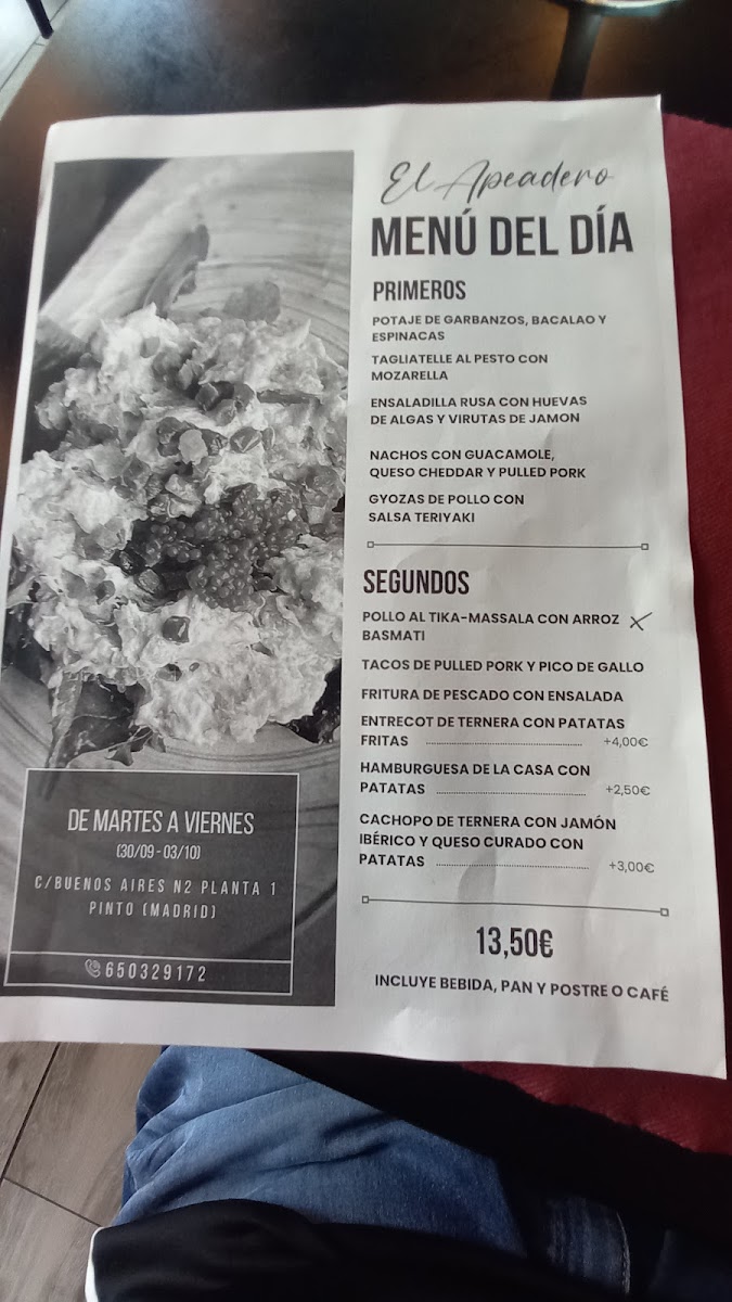 El Apeadero de Pinto Photo Menu 1