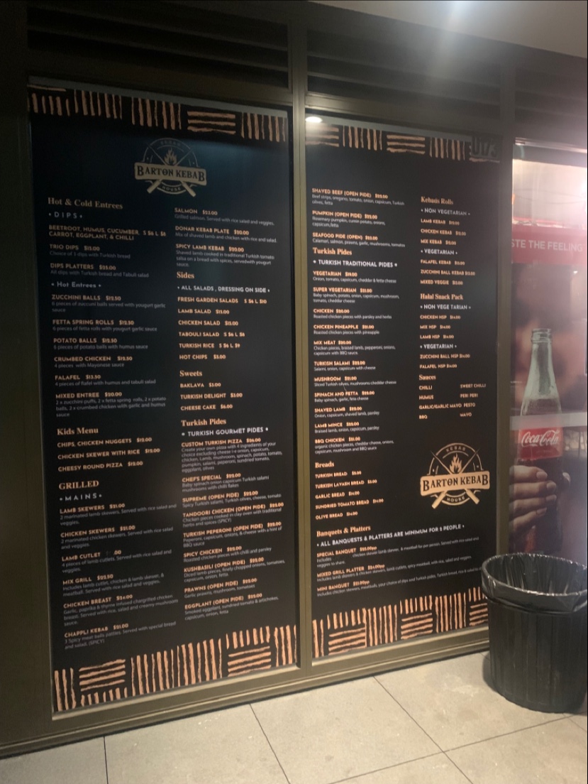 Barton Kebab Photo Menu 1