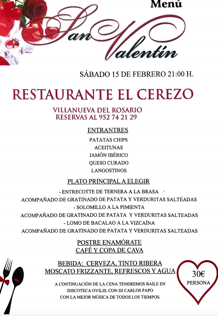 Hostal Restaurante El Cerezo Photo Menu 10