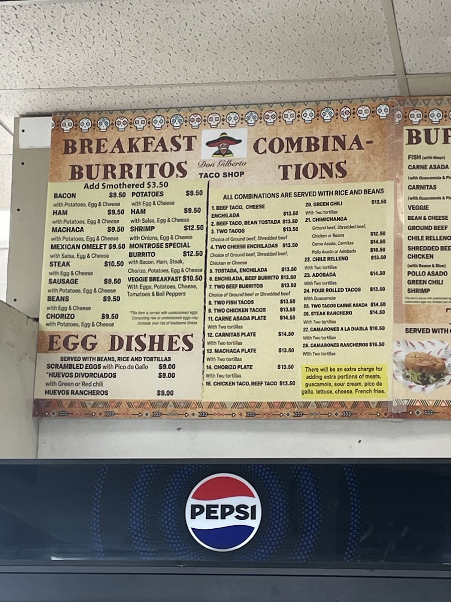 Don Gilberto Mexican Food Photo Menu 1