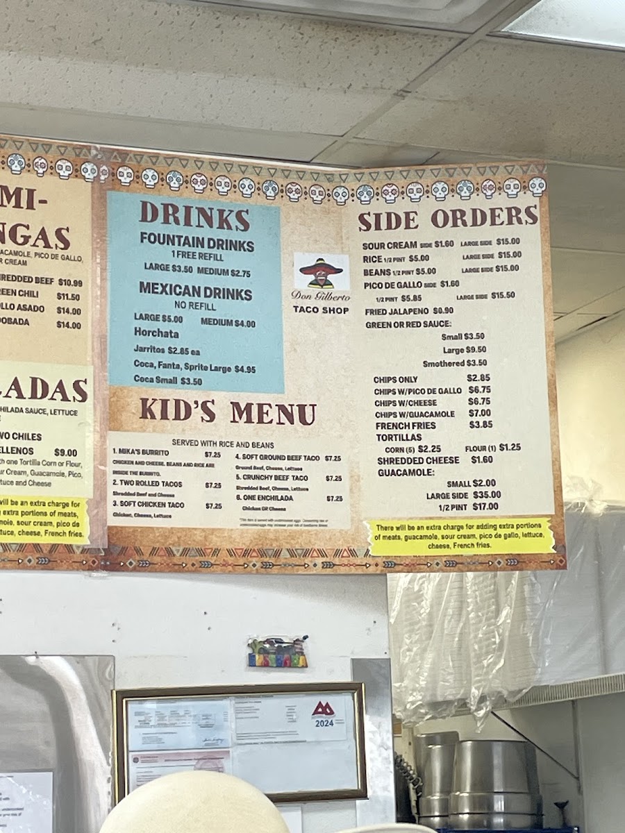 Don Gilberto Mexican Food Photo Menu 2