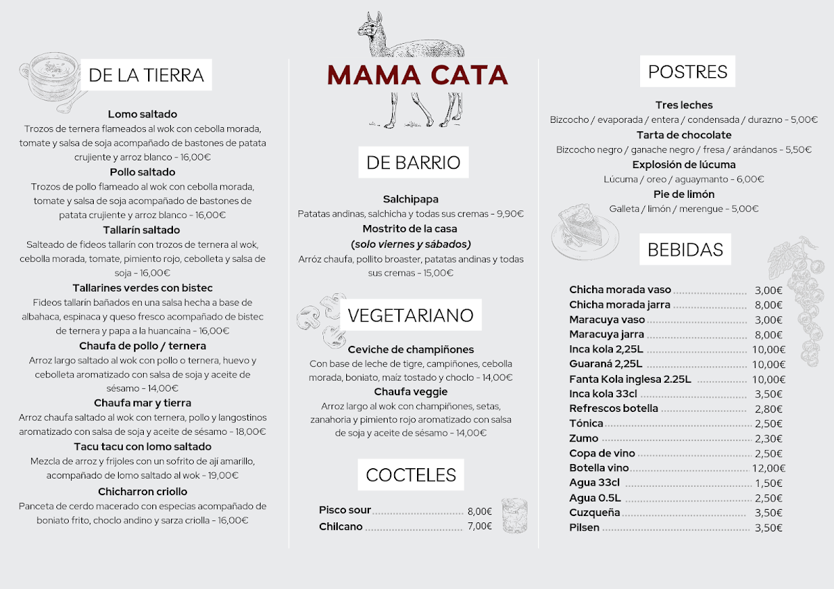 MAMA CATA Photo Menu 3