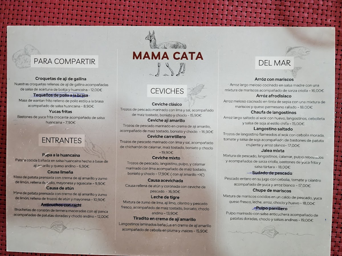 MAMA CATA Photo Menu 5