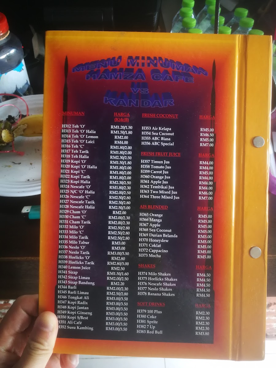 Hamza Cafe vs Kandar Photo Menu 9