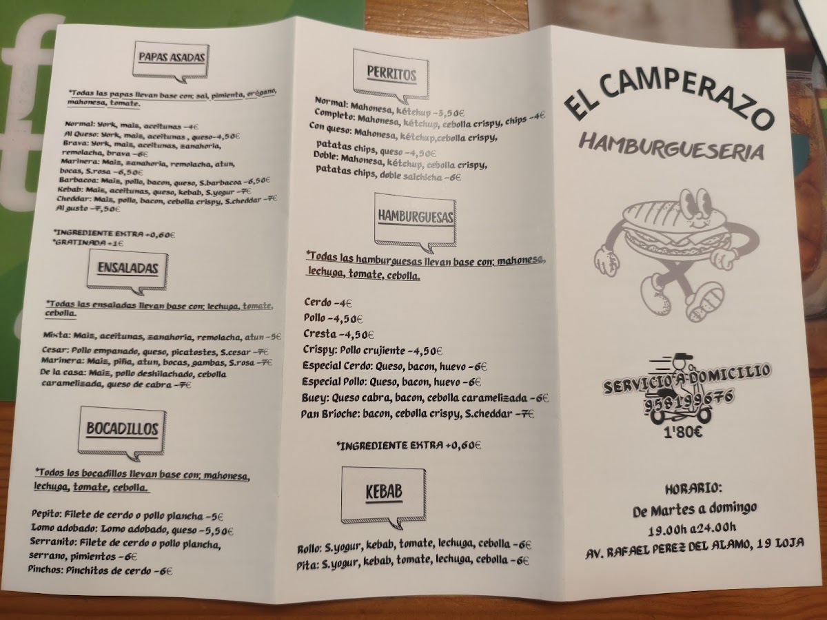 EL CAMPERAZO Photo Menu 1