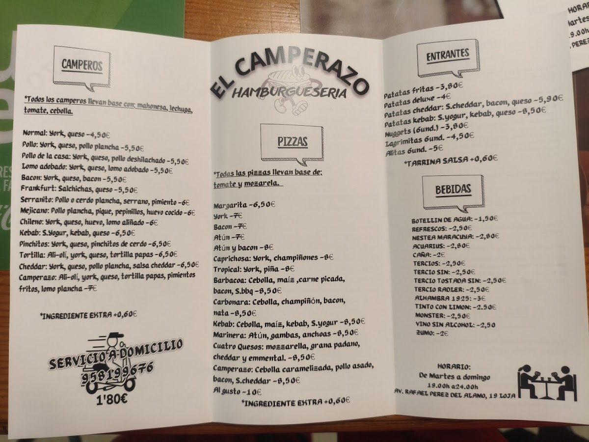 EL CAMPERAZO Photo Menu 3
